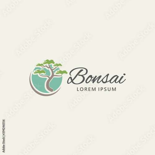 Illustration vector graphic of Bonsai logo. Design inspiration. Fit to your Business, community, etc