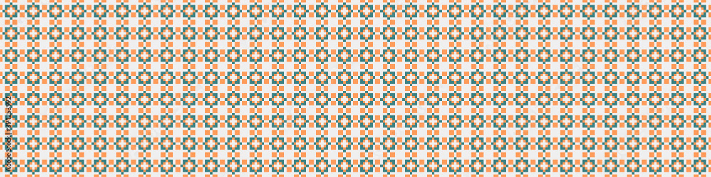 Abstract Cross Pattern Dots Logo generative computational art illustration