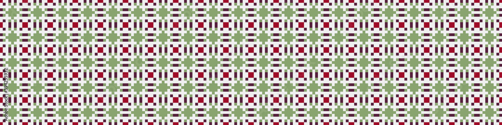 Fototapeta premium Abstract Cross Pattern Dots Logo generative computational art illustration