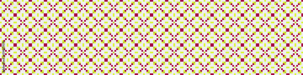 Fototapeta premium Abstract Cross Pattern Dots Logo generative computational art illustration