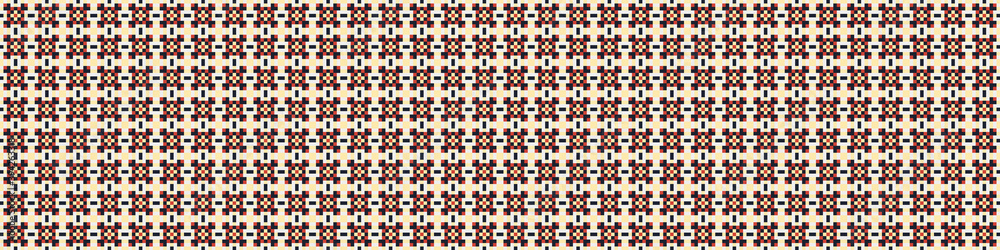 Fototapeta premium Abstract Cross Pattern Dots Logo generative computational art illustration