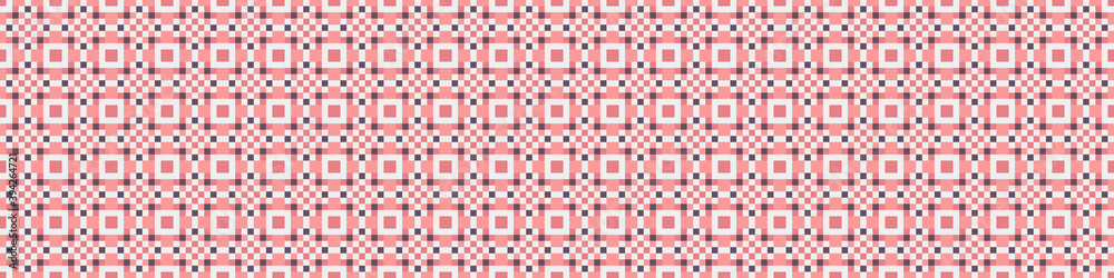 Fototapeta premium Abstract Cross Pattern Dots generative computational art illustration