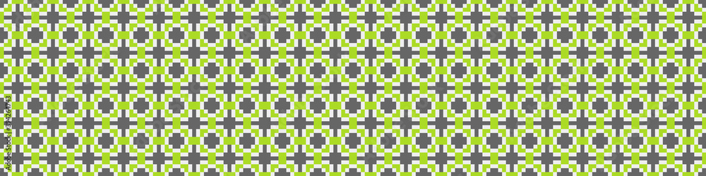 Fototapeta premium Abstract Cross Pattern Dots generative computational art illustration