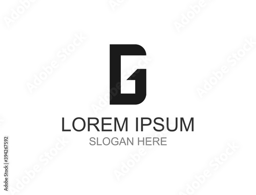 The logo is in the form of the alphabet G with a nice shape