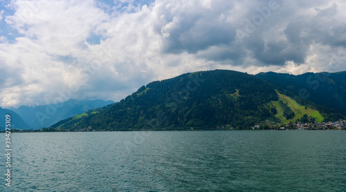 Panorama of Zell lake in Zell Am See, Austria © Martin