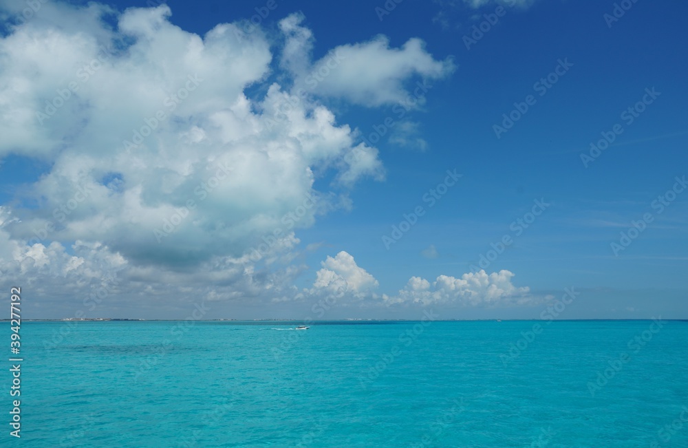 isla mujeres, sea, mexico, nature, water, clouds