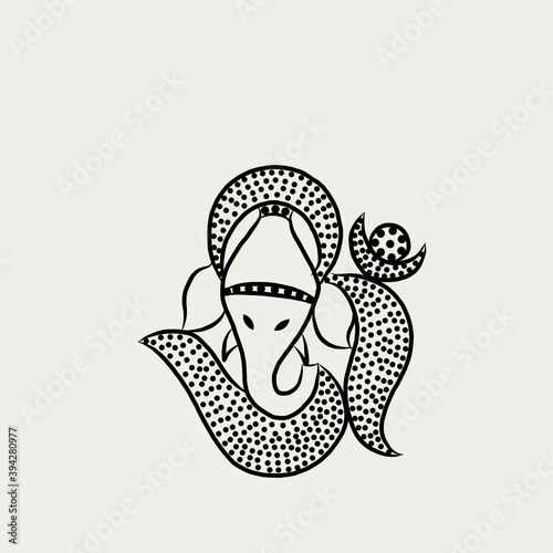 Abstract Digital Line OM/GANESH Illustration