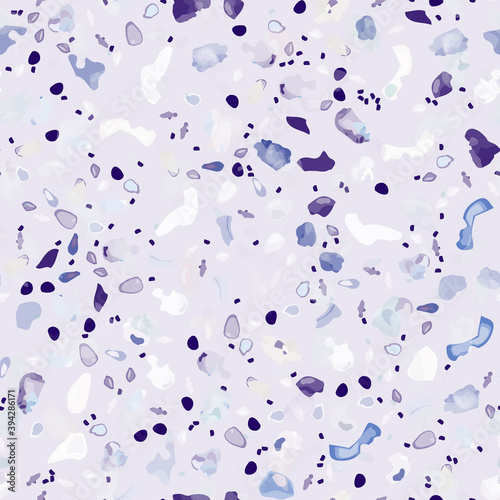 Terrazzo Texture Vector. Flooring Seamless Pattern