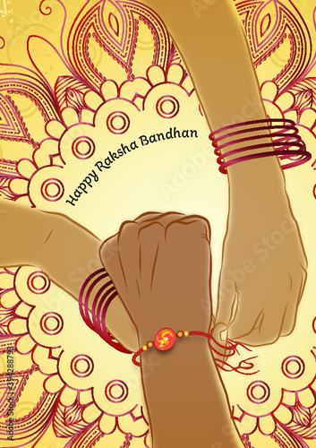 Raksha Bandhan Greeting Card photo