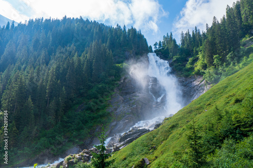 The Krimml Waterfalls in the High Tauern National Park, the highest waterfall in Austria