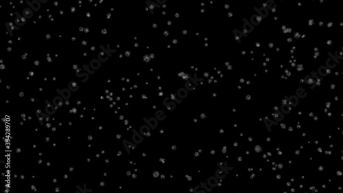 4K Falling snow on black background. easily to use, just select blend mode to screen to perfect blend in your scene or your project.  