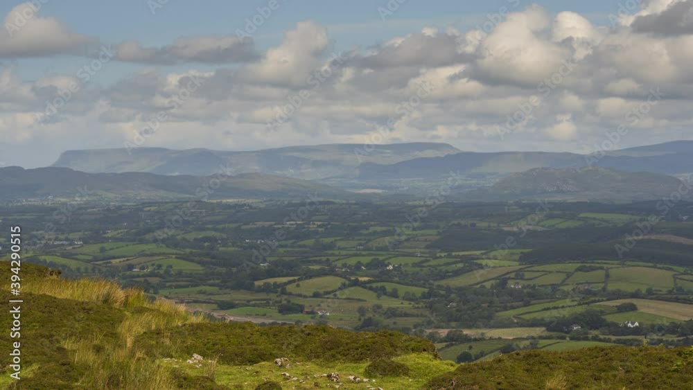 Time lapse of rural agricultural nature landscape during the day in Ireland. Time lapse of rural agricultural nature landscape during the day in Ireland.
