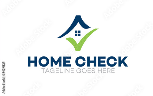 Illustration vector graphic of home inspection company logo design template