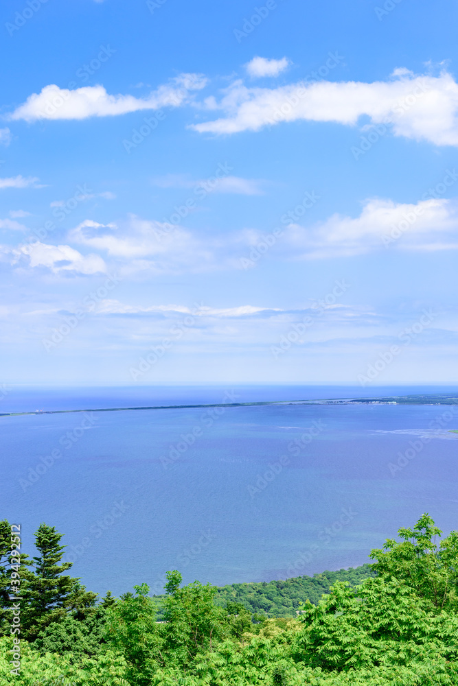 北海道　サロマ湖展望台より望む