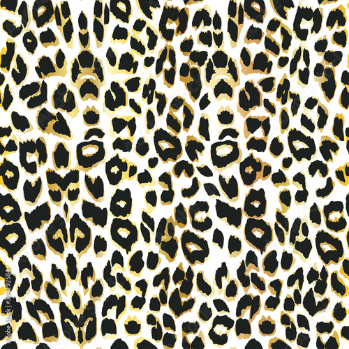 Leopard skin Seamless pattern Animals vector print