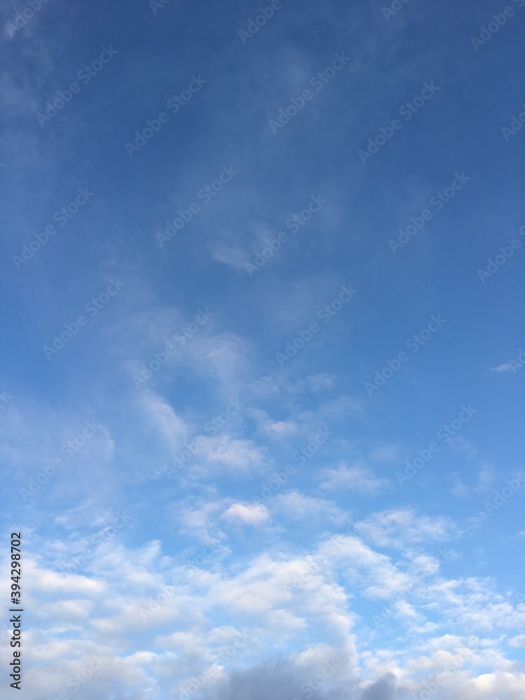 空と雲と太陽の背景