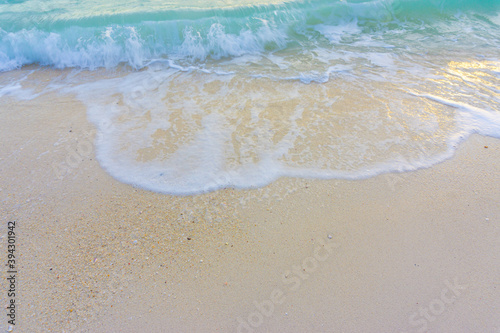 White sand beach tranquill wave beach