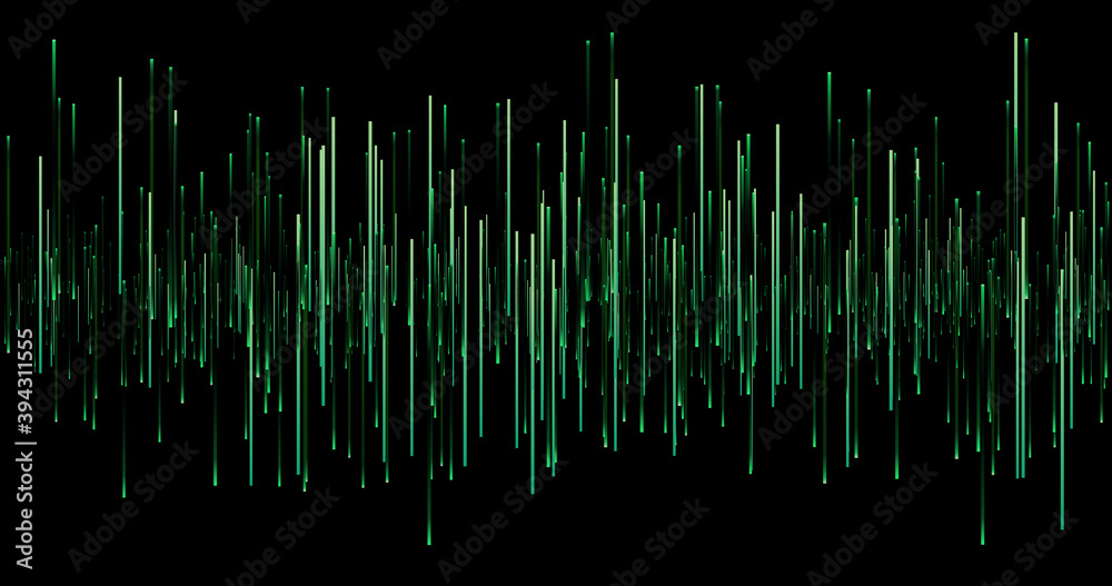 Sound waves height background. Music and audio light waves banner. Magic bright colors stripe.