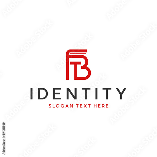Letter BT Book Page Abstract Modern Minimalist Icon Logo Design, B, bt, tb Letter Logo Vector Template Abstract Monogram Symbol