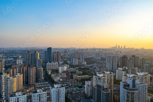 Fototapeta Naklejka Na Ścianę i Meble -  Night view city scenery Nanjing, Jiangsu, China