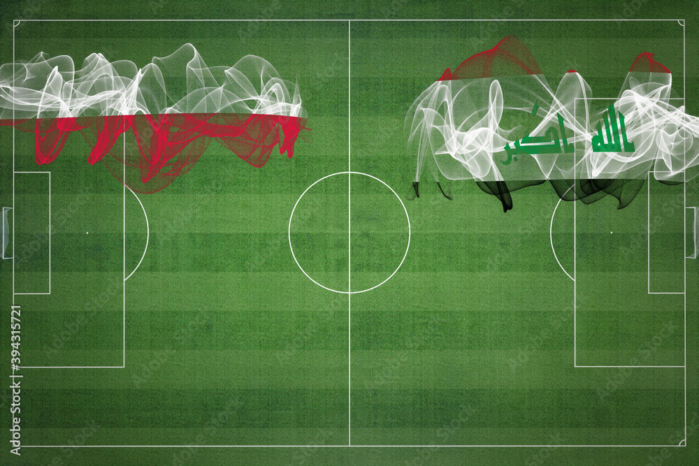 Poland vs XXXX Soccer Match, national colors, national flags, soccer
