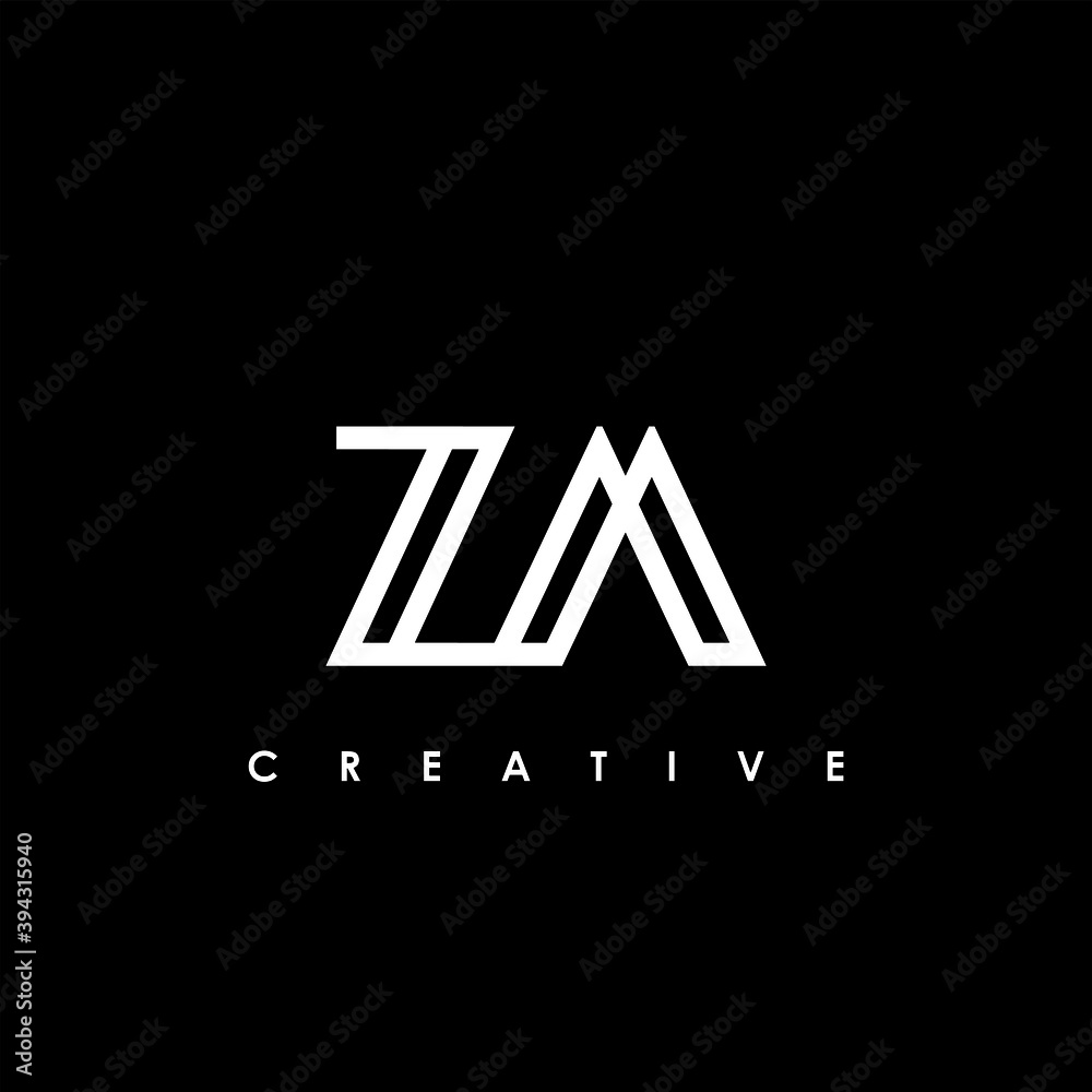 Fototapeta premium ZA Letter Initial Logo Design Template Vector Illustration 