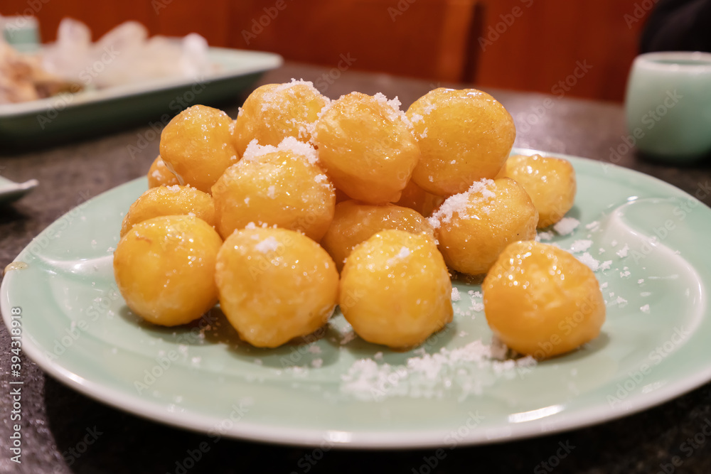 Honey sugar gourd, a traditional snack in Shanxi, China, Honey sugar gourd, a traditional snack in Shanxi, China,