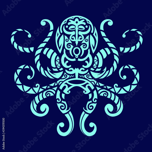 octopus tattoo tribal polynesia