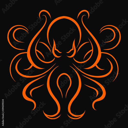 octopus tattoo tribal