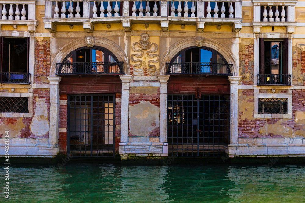 Building along the Grand Canal in Venice, Italy