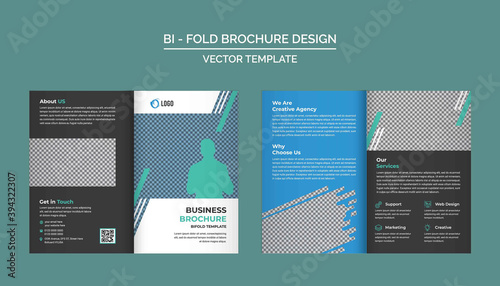 Bifold Brochure Design Template for your Company, Corporate, Business, Advertising, Marketing, Agency, and Internet business.
 photo