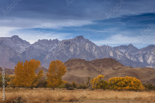 The jagged peaks of the Sierra Nevada mountains in California