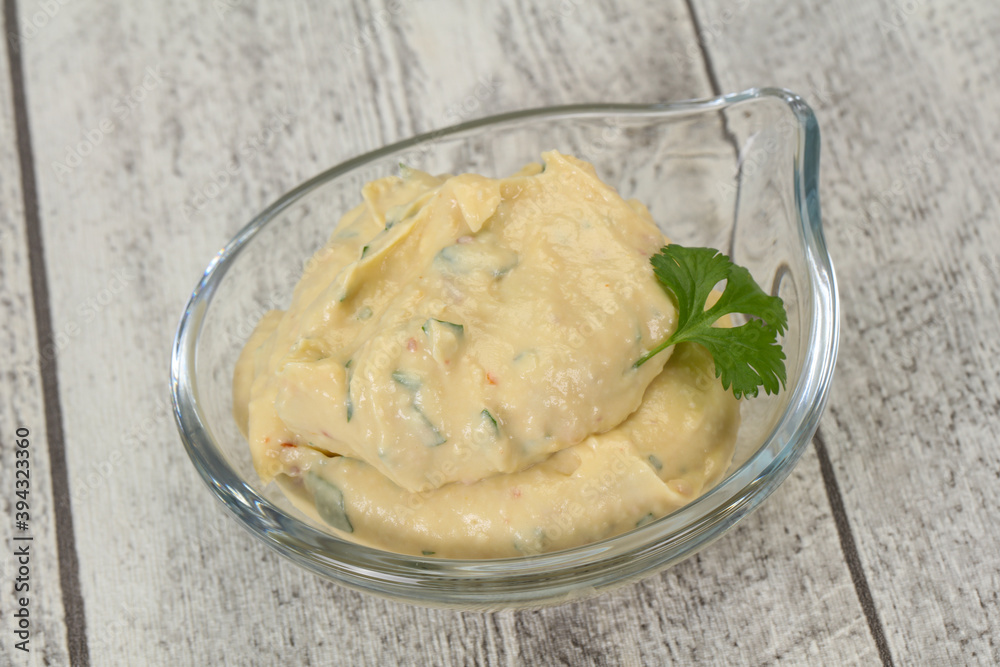 Hummus snack with olive oil Hummus snack with olive oil