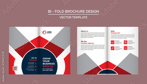 Bifold Brochure Design Template for your Company, Corporate, Business, Advertising, Marketing, Agency, and Internet business.
