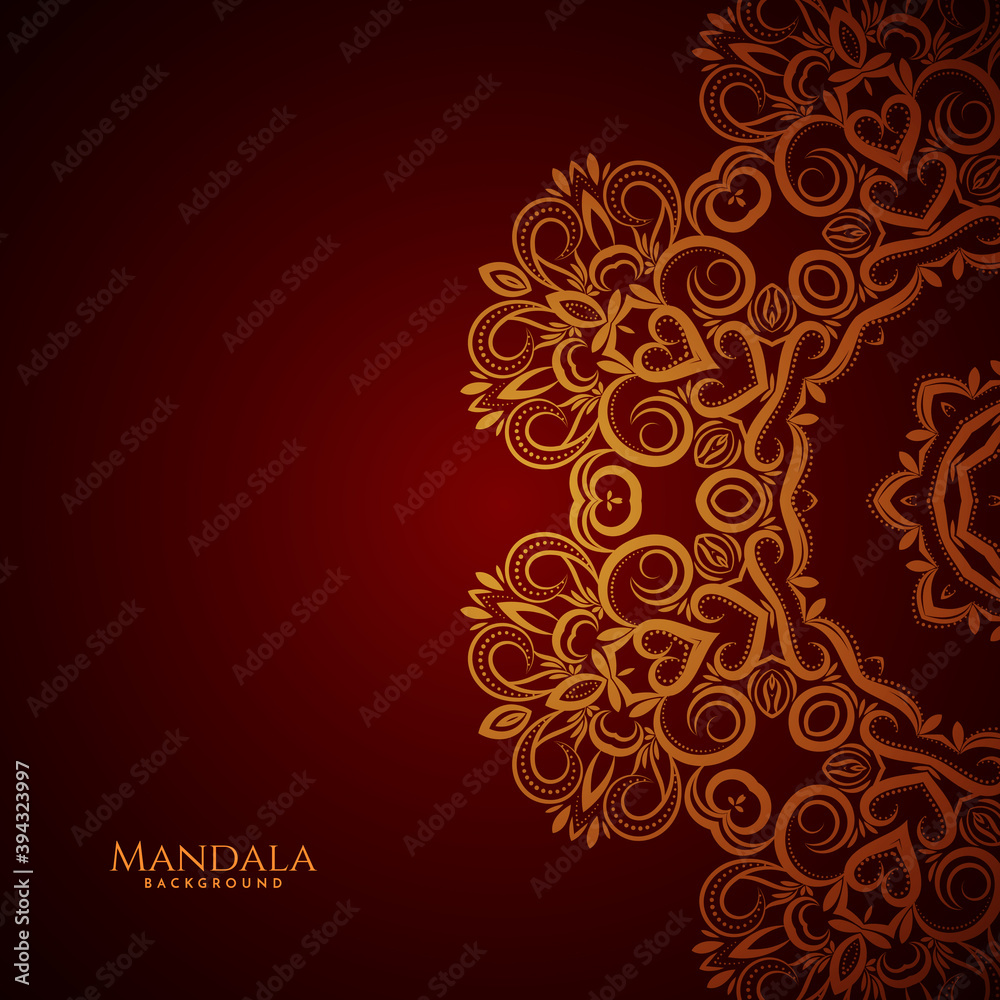Ornamental mandala inspired ethnic art illustration with classic decorative background . Invitation element, Tattoo, alchemy, magic symbol