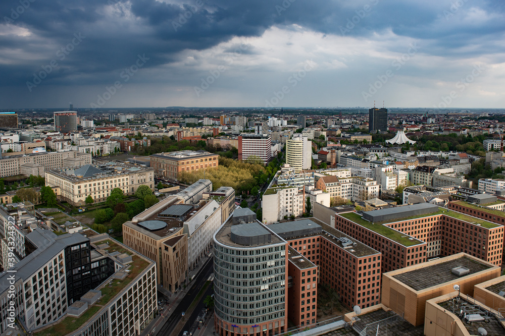 The panoramic view on Berlin city, Germany