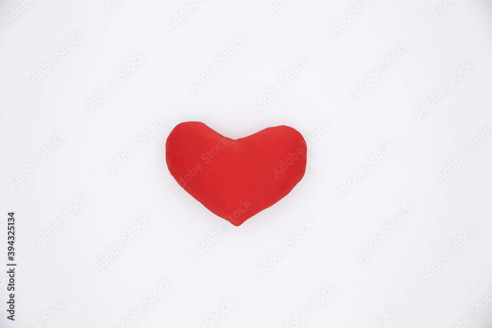 Red hearts on a white background.