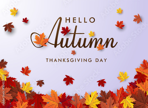 autumn maple leaf background banner