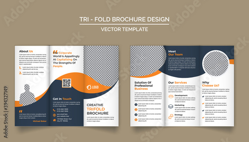 Trifold Brochure Design Template for your Company, Corporate, Business, Advertising, Marketing, Agency, and Internet business.
