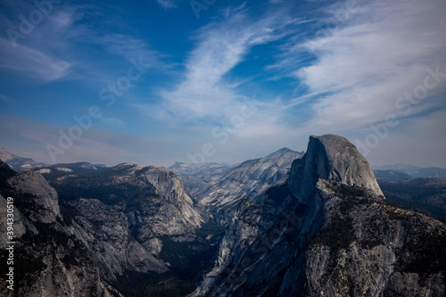 clouds over the half dome