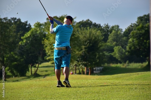 golfer on the green