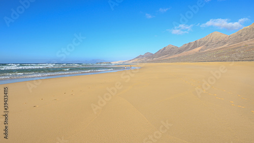 Cofete beach  south of Fuerteventura island  Canary islands  Spain