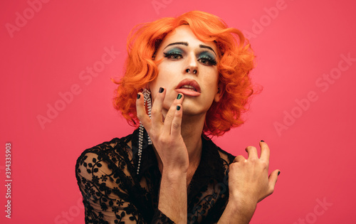 Obraz na płótnie Portrait of drag queen