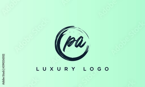 PA Letter Logo Alphabet Design Template Vector