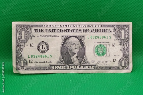 Used One Dollar Bill photo