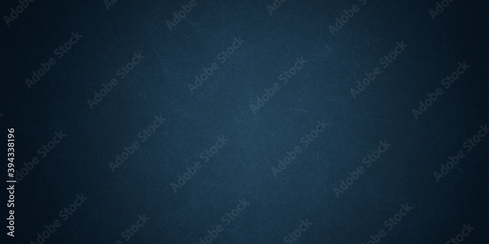 Fototapeta Blurred grunge background. Abstract dark blue gradient design. Minimal creative background. Landing page blurred cover. Colorful graphic