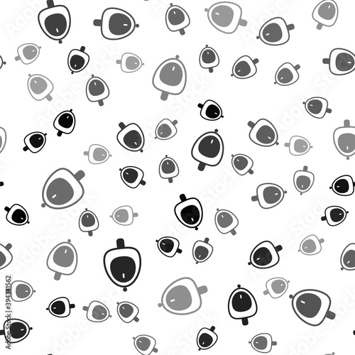 Black Toilet urinal or pissoir icon isolated seamless pattern on white background. Urinal in male toilet. Washroom, lavatory, WC. Vector.