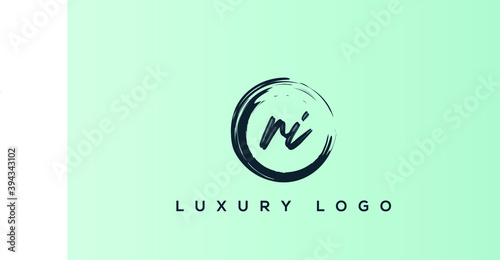 RI IR R I Letter Logo Alphabet Design Template Vector