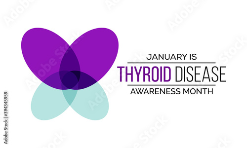 Vector illustration on the theme of National Thyroid Disease awareness month observed each year during January.