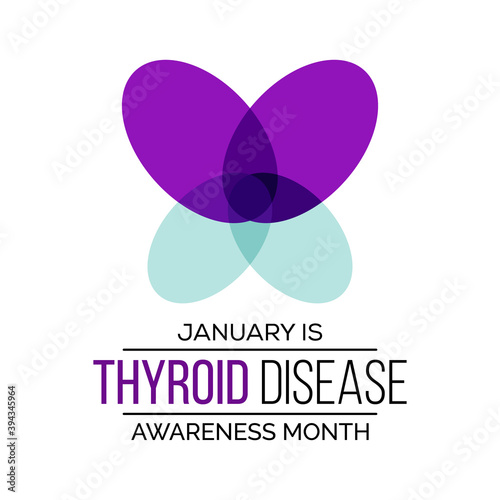 Vector illustration on the theme of National Thyroid Disease awareness month observed each year during January.